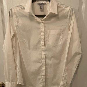 Women’s Work Button Down T-Shirt White